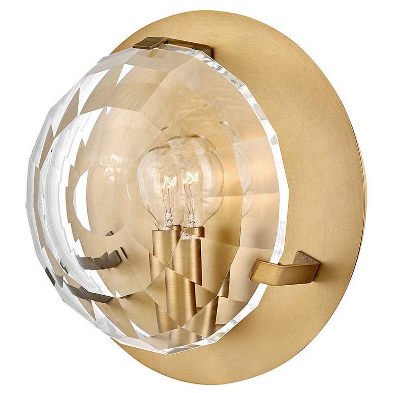 Image 1 Leo 8 3/4"H Heritage Brass Wall Sconce by Hinkley Lighting