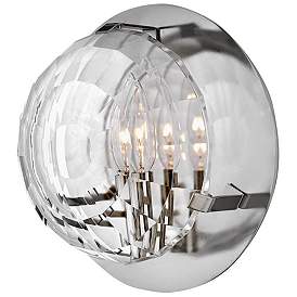 Image1 of Leo 8 3/4"H Polished Nickel Wall Sconce by Hinkley Lighting