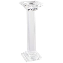 Leon Large Crystal 13&quot; High Pillar Candle Holder