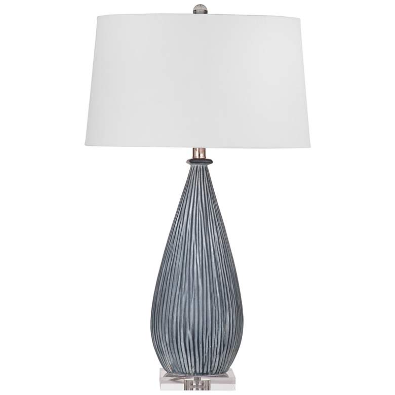 Image 1 Leonardo 30" High Blue Table Lamp