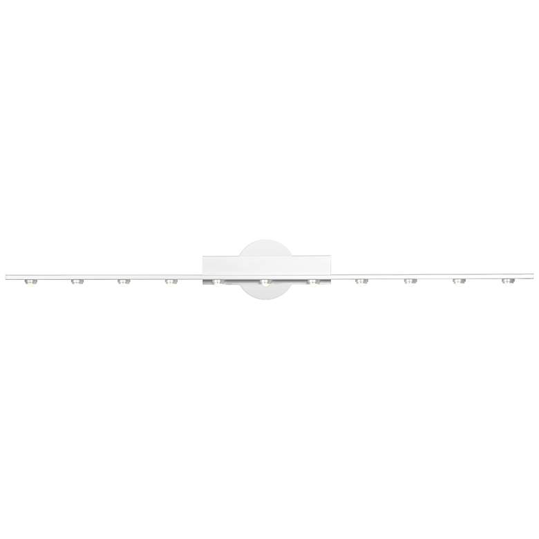 Image 1 Leonardo 43 1/4" Wide Matte White LED Vanity Bath Light