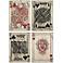 Leonato Set of 4 Playing Cards Metal Wall Art