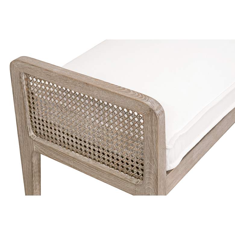 Image 3 Leone 52" Wide Natural Gray Oak Wood Accent Bench more views