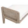 3_Leone 52" Wide Natural Gray Oak Wood Accent Bench more views