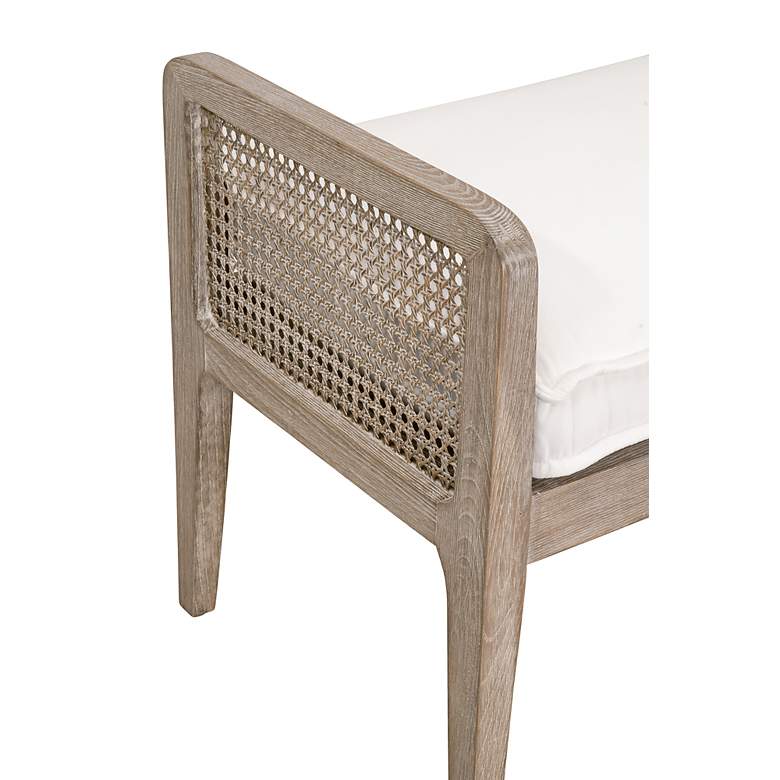 Image 4 Leone 52" Wide Natural Gray Oak Wood Accent Bench more views