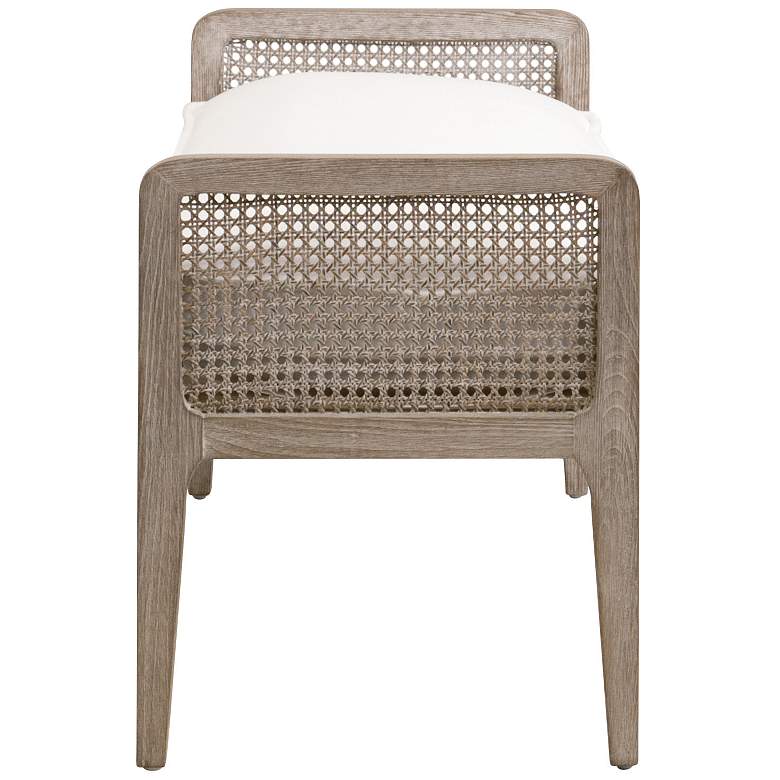 Image 5 Leone 52" Wide Natural Gray Oak Wood Accent Bench more views