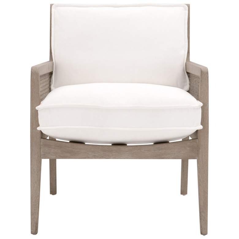 Image 1 Leone Club Chair, LiveSmart Peyton-Pearl, Natural Gray Oak