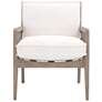 Leone Club Chair, LiveSmart Peyton-Pearl, Natural Gray Oak