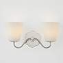 1_Leonella 8 1/2" High Polished Nickel 2-Light Wall Sconce
