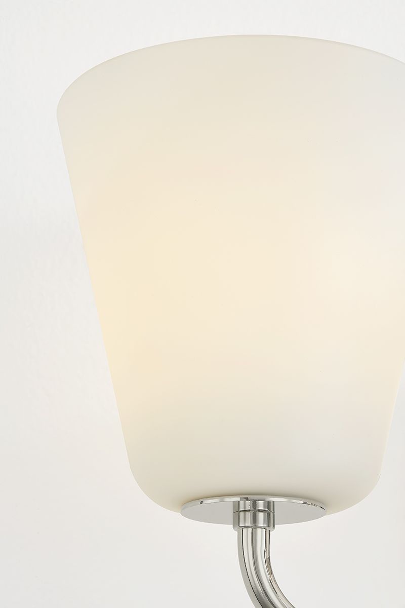 Leonella 8 1/2" High Polished Nickel 2-Light Wall Sconce