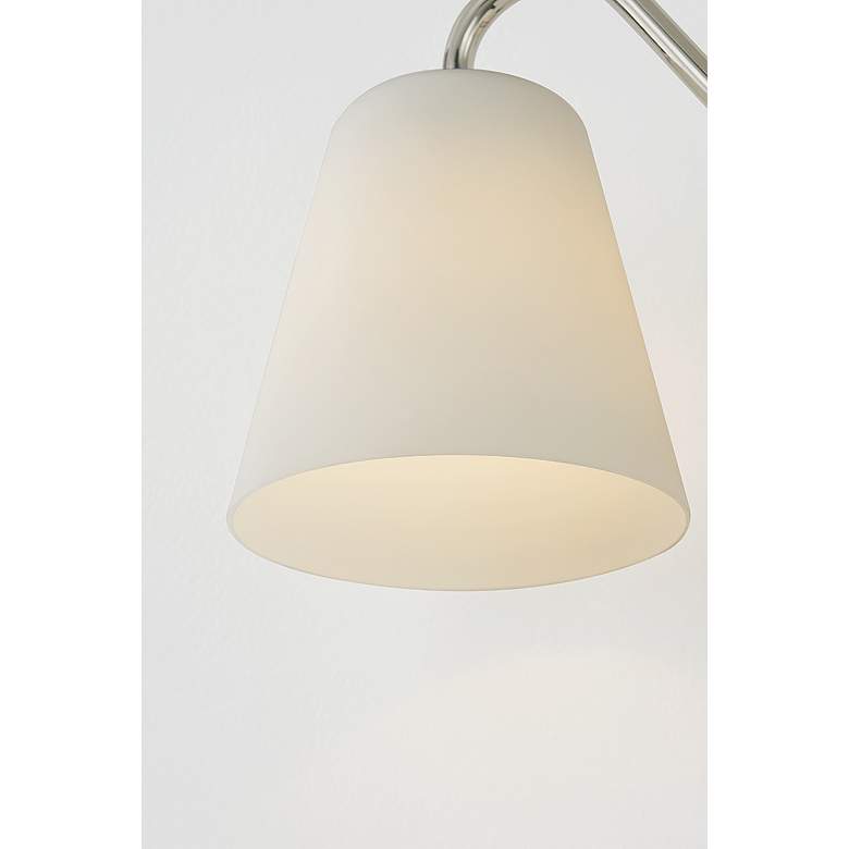 Image 4 Leonella 8 1/2" High Polished Nickel 2-Light Wall Sconce more views