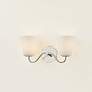 7_Leonella 8 1/2" High Polished Nickel 2-Light Wall Sconce more views