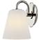 Leonella 8 1/2" High Polished Nickel Wall Sconce
