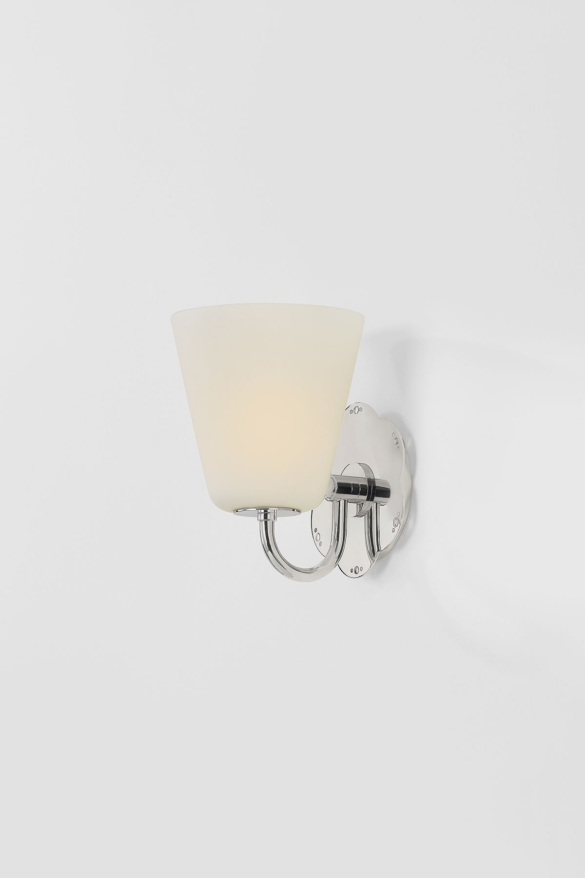 Leonella 8 1/2" High Polished Nickel Wall Sconce