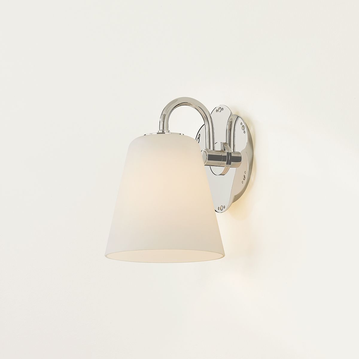 Leonella 8 1/2" High Polished Nickel Wall Sconce