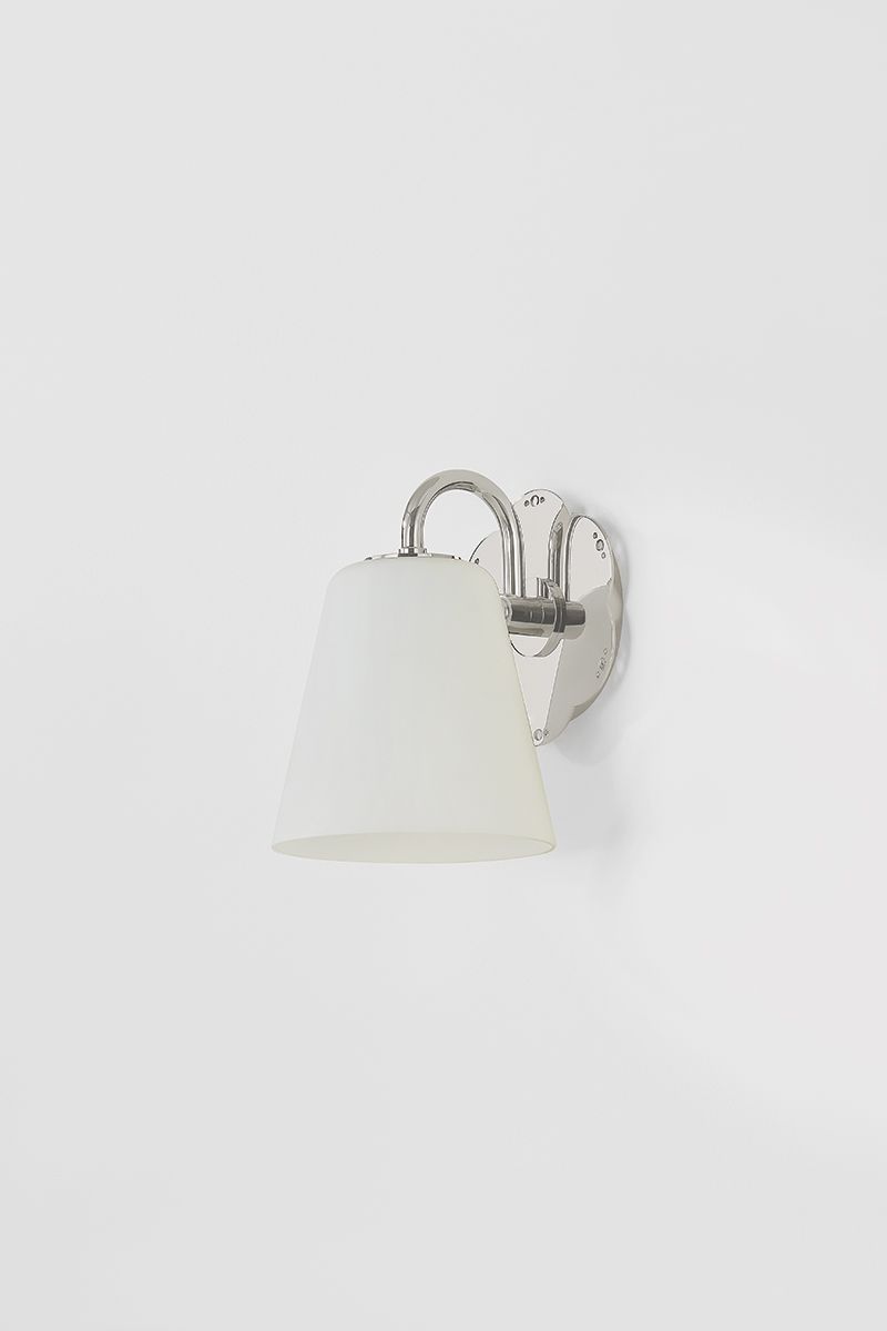 Leonella 8 1/2" High Polished Nickel Wall Sconce