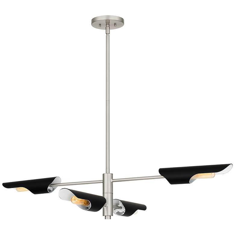 Image 1 Leoni 4-Light Brushed Nickel Island Light