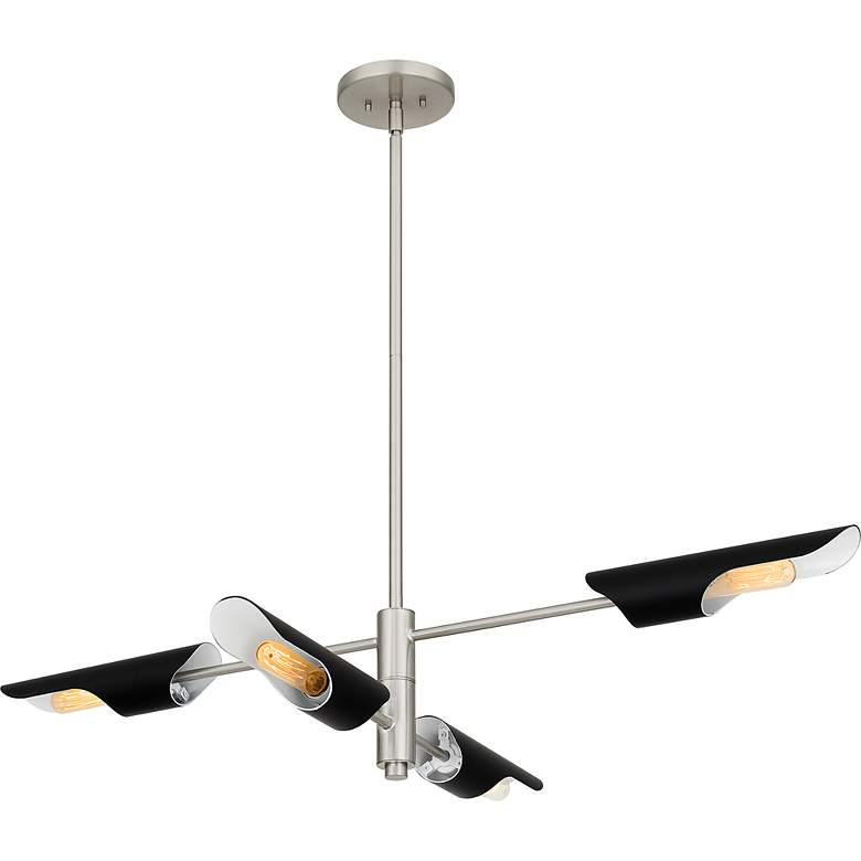 Image 4 Leoni 4-Light Brushed Nickel Island Light more views