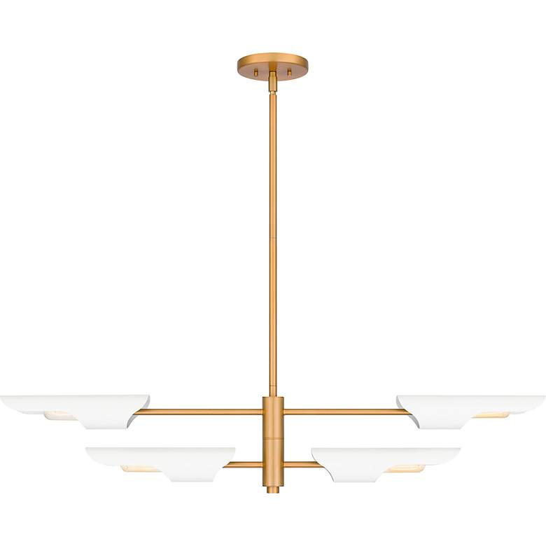 Image 3 Leoni 4-Light Brushed Weathered Brass Island Light more views