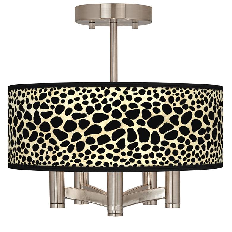 Image 1 Leopard Ava 5-Light Nickel Ceiling Light