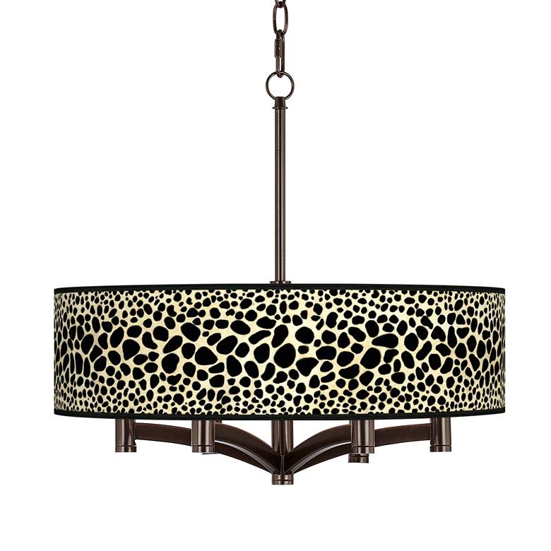 Image 1 Leopard Ava 6-Light Bronze Pendant Chandelier