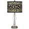 Leopard Giclee Apothecary Clear Glass Table Lamp