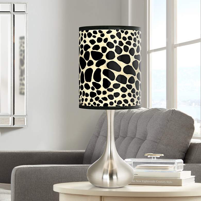 Image 1 Leopard Giclee Droplet Table Lamp