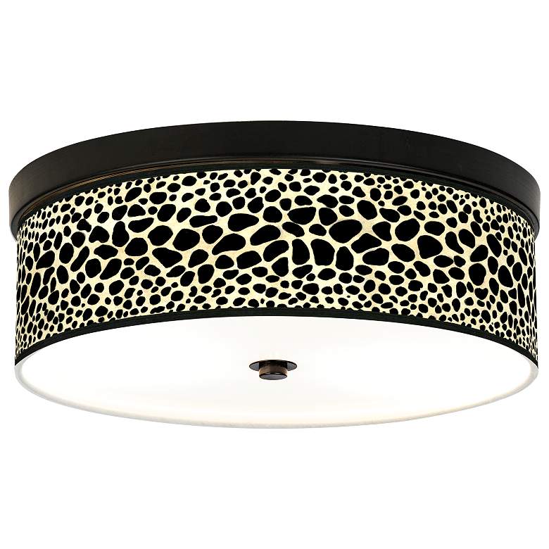Image 1 Leopard Giclee Energy Efficient Bronze Ceiling Light