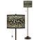 Leopard Giclee Glow Bronze Club Floor Lamp