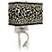 Leopard Giclee Glow LED Reading Light Plug-In Sconce