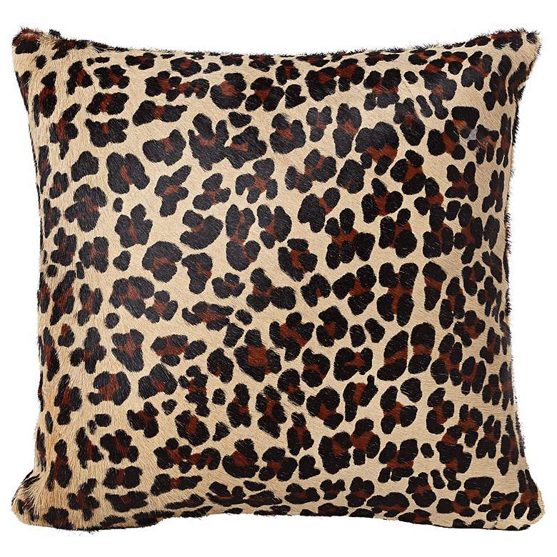 Image 1 Leopard Print 16 inch Square Decorative Pillow