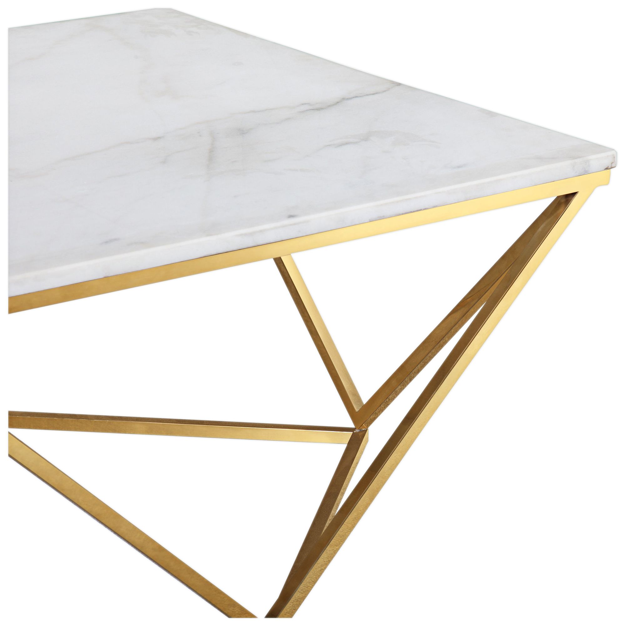 leopold white marble cocktail table