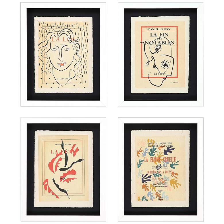 Image 2 Lepal III 15" High 4-Piece Shadow Box Framed Wall Art Set