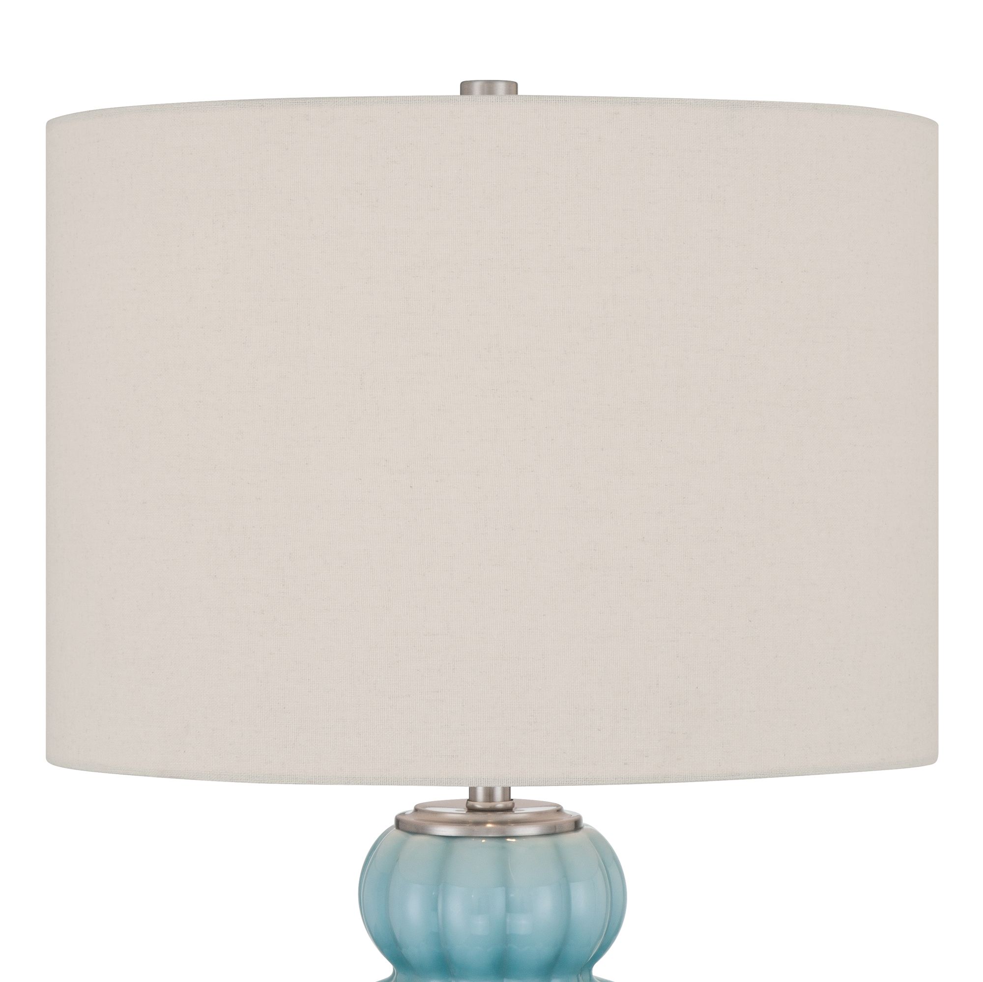 Image 3 Leros 27 1/2" High Blue Sky Glass Gourd Table Lamp with Dimmer more views