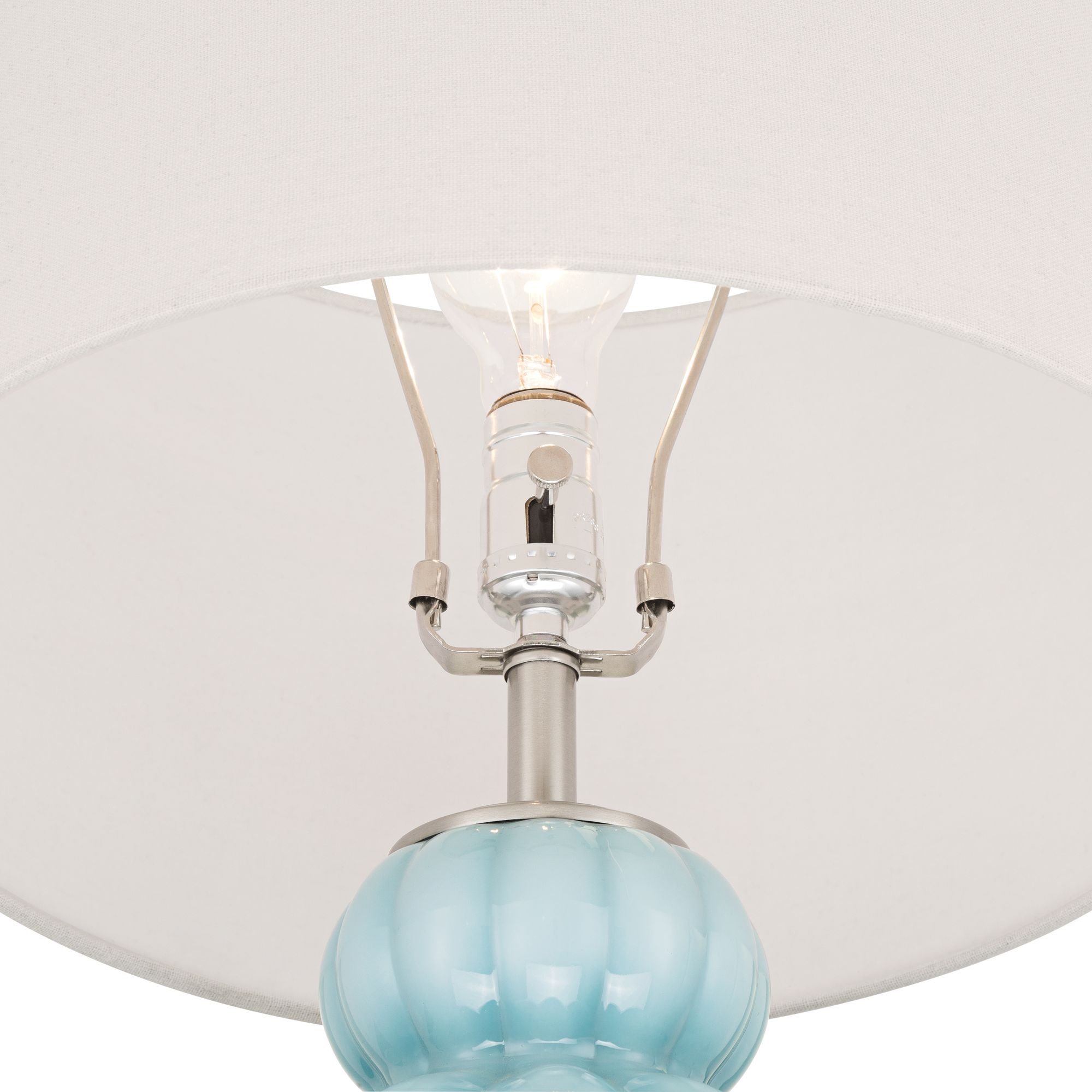 Image 5 Leros 27 1/2" High Blue Sky Glass Gourd Table Lamp more views