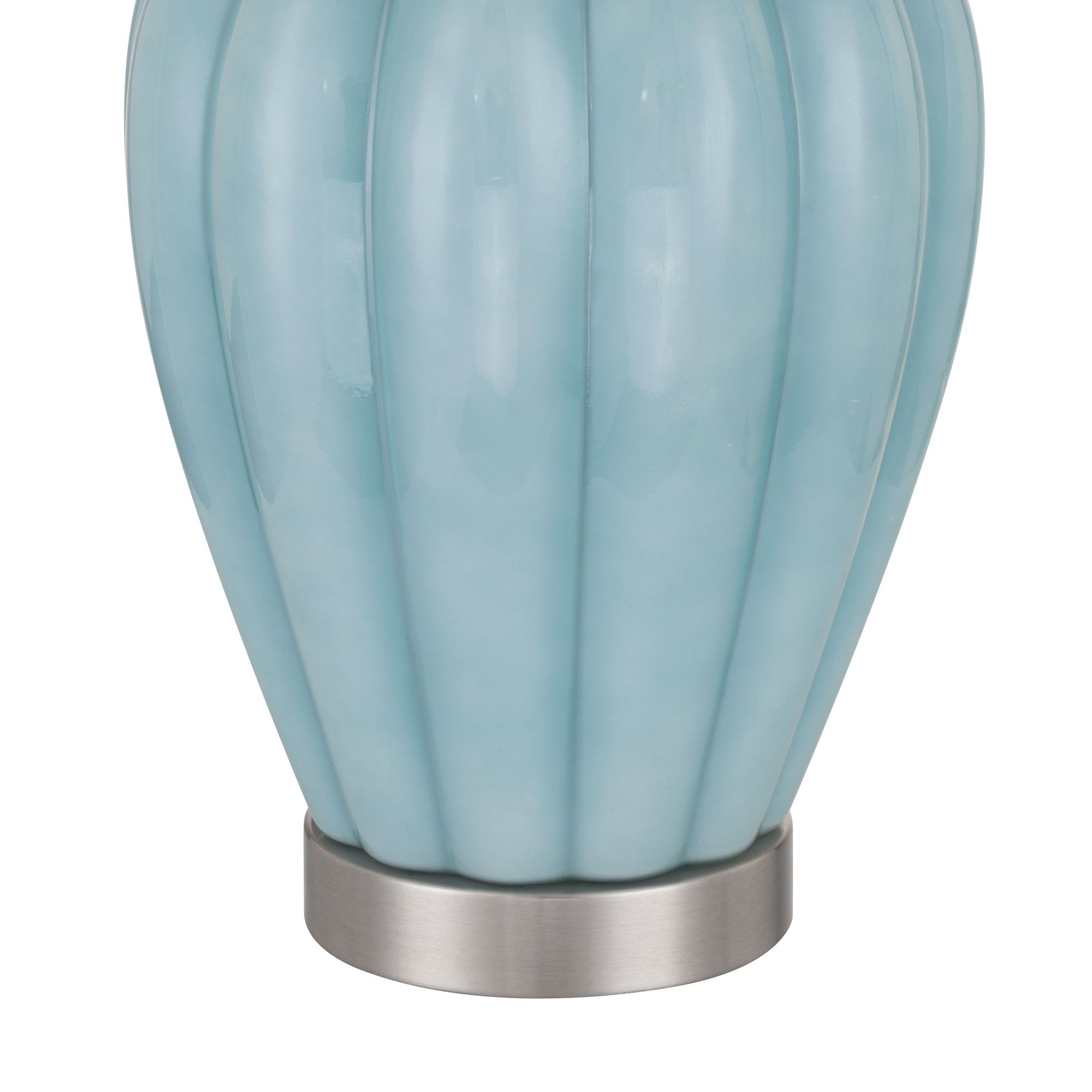 Image 7 Leros 27 1/2" High Blue Sky Glass Gourd Table Lamp more views