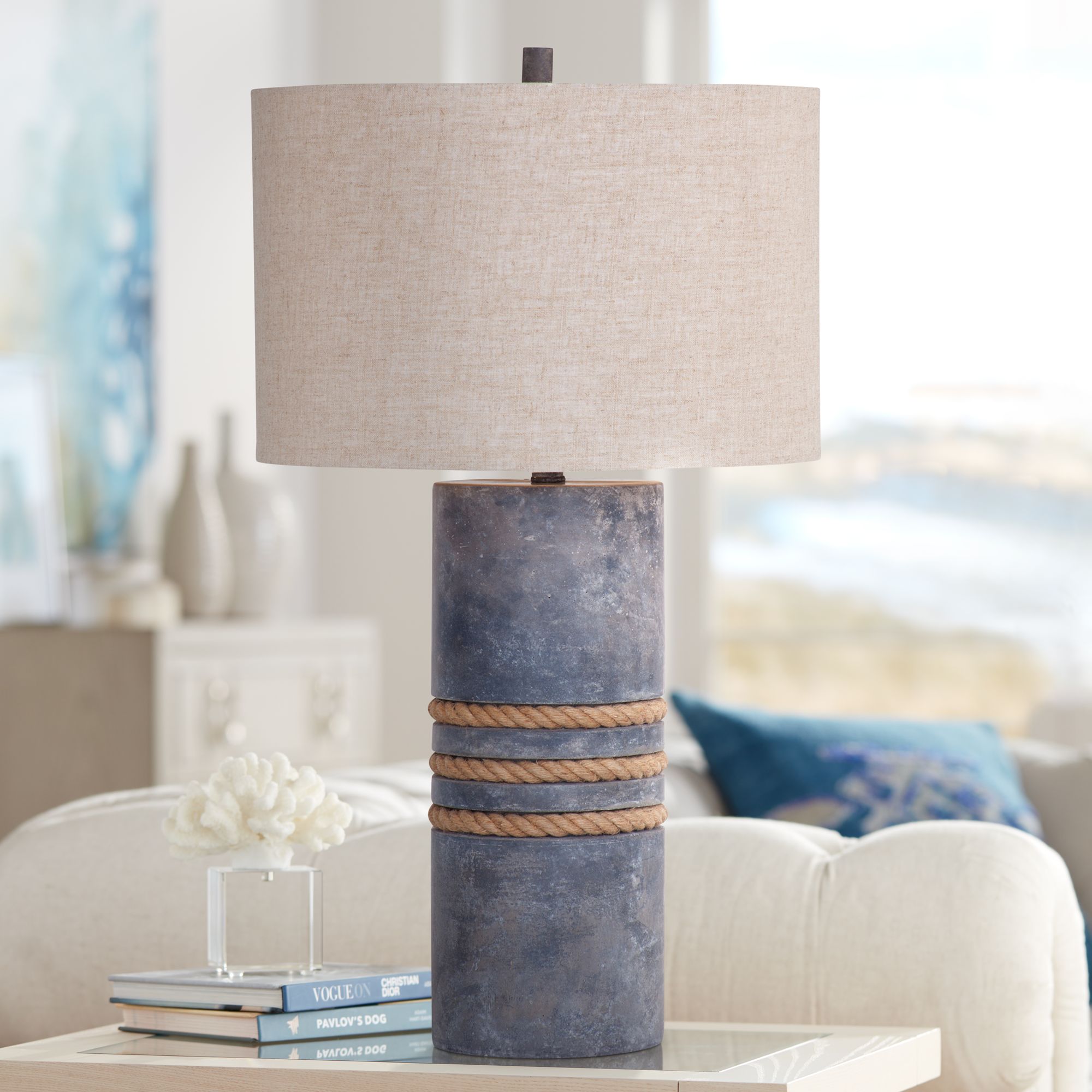 cement bedside lamps