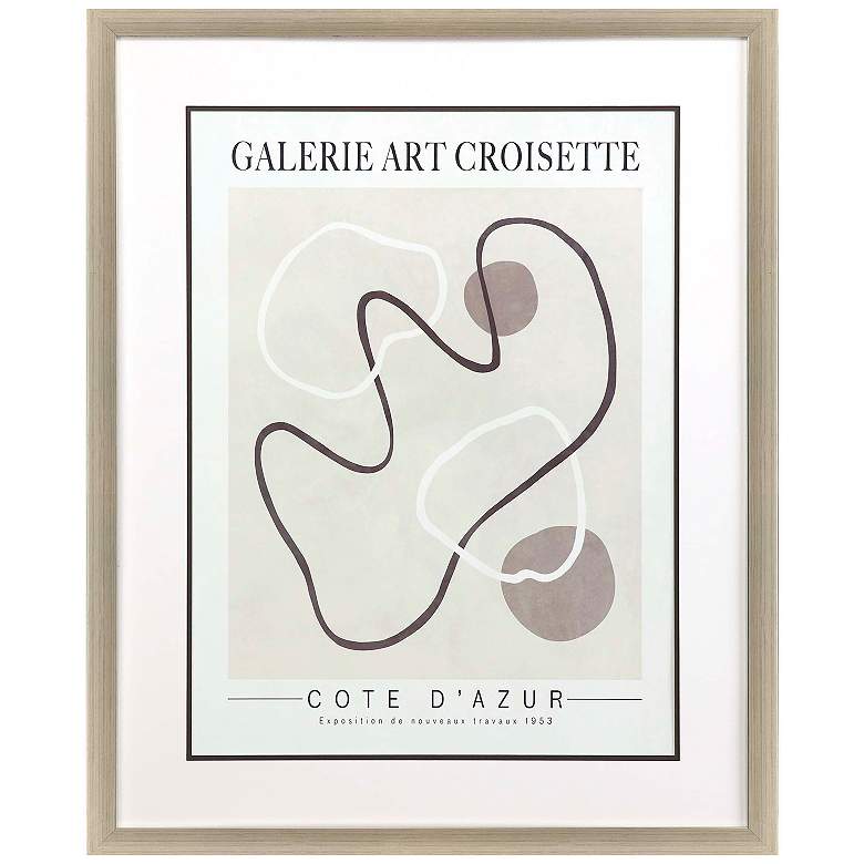 Image 1 Les Fossiles 34"W x 42"H Framed Art