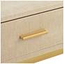 Les Revoires 16" Wide Cream and Gold 1-Drawer Accent Table in scene