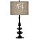 Les Sirenes Giclee Paley Black Table Lamp