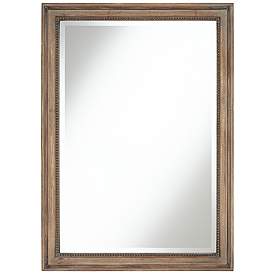 Image3 of Lesley Beaded Wood 26 3/4" x 37" Wall Mirror