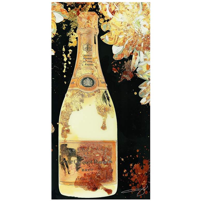 Image 2 Let's Celebrate 72" High Frameless Tempered Glass Wall Art