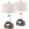 Let's Go Surfing Beach Buggie Surf Board Table Lamp Set of 2
