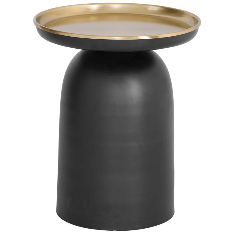 Image 1 Leta 16" Black and Brass Scatter Table