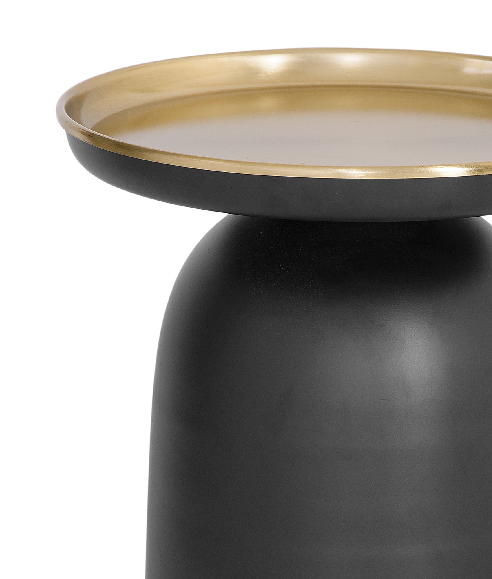 Image 3 Leta 16" Black and Brass Scatter Table more views