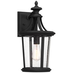 Leto 18 1/2&quot; High Black Outdoor Wall Light