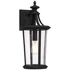 Image2 of Leto 21 1/2" High Black Outdoor Wall Light