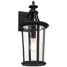 Image5 of Leto 21 1/2" High Black Outdoor Wall Light more views