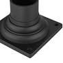 Leto 24 1/2" High Black Outdoor Post Light with Pier Mount Adapter