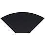 3_Leto 31 1/4"W Black 2-Door Corner Cabinet with LED Lights more views